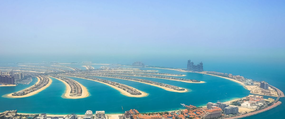 aerial-view-from-helicopter-palm-jumeirah-beach